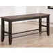 Bermuda Black 54" Counter Height Bench