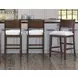 Canton White Wood Back Counter Height Chair Set of 2