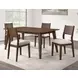 Canton Brown and Beige Cushioned Seat Side Chair Set of 2