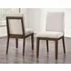 Canton Brown and Beige Upholstered Side Chair Set of 2