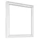 Cassie White 6 Drawer Dresser and Rectangular Mirror