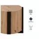 Darcie Brown Round End Table