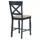 Darcy Beige and Midnight Blue Extendable Rectangular Counter Height Dining Room Set
