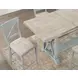Darcy Beige and Mint Green 82" Extendable Rectangular Counter Height Table
