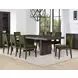 Evan Brown 96" Extendable Rectangular Dining Table