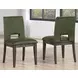 Evan Green Upholstered Side Chair Set of 2