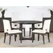 Evan White Upholstered Side Chair Set of 2