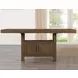 Garland Brown 80" Extendable Rectangular Counter Height Table with Storage