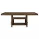 Garland Brown 80" Extendable Rectangular Counter Height Table with Storage