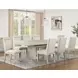Garland Greige 88" Extendable Rectangular Dining Table