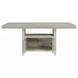 Garland Sand 80" Extendable Rectangular Counter Height Table with Storage