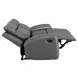 Gaston Gray Manual Reclining 65" Loveseat