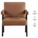Helen Rust and Black Accent Chair