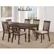 Joanna Brown Slat Back Side Chair Set of 2