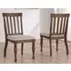 Joanna Brown Slat Back Side Chair Set of 2