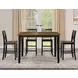 Joplin Brown 62" Extendable Rectangular Counter Height Dining Table
