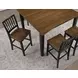 Joplin Black and Brown 54" Extendable Square Counter Height Dining Table