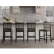 Joplin Black and Brown Counter Height Chair Set of 2
