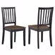 Joplin Walnut and Ebony Farmhouse Side Chair