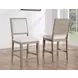 Lily Gray Upholstered 24" Counter Height Stool Set of 2