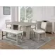 Lily Brown Extendable Counter Height Dining Table