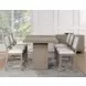 Lily Brown Extendable Counter Height Dining Table