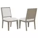Lily Gray Upholstered Side Chair Set of 2