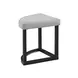 Magnolia Brown Round Nesting Coffee Table with 4 Stools