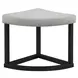 Magnolia Brown Round Nesting Coffee Table with 4 Stools