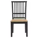 Magnolia Black Slat Back Side Chair Set of 2