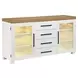 Magnolia White 2 Glass Door Server