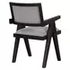 Magnolia Black Short Back Arm Chair Set of 2