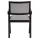 Magnolia Black Short Back Arm Chair Set of 2