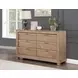 Montana Sand 6 Drawer Dresser and Mirror