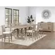 Napa Brown 72" Extendable Rectangular Counter Height Dining Room Set
