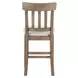 Napa Brown 24" Slat Back Counter Height Stool Set of 2