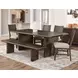 Norvell Brown 78" Rectangular Dining Table