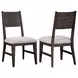 Norvell Gray Upholstered Side Chair Set of 2