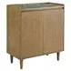 Novato Light Brown Sintered Stone 2 Door Bar Cabinet