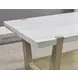 Perth White Rectangular Marble Top Sofa Table