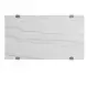 Perth White Rectangular Marble Ocassional Table with Casters