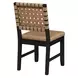 Reid Brown Vegan Leather Upholstered Side Chair Set of 2