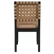 Reid Brown Vegan Leather Upholstered Side Chair Set of 2