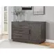 Riverdale Black 1 Door Server