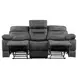 Rudger Gray 83" Manual Reclining Living Room Set