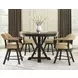 Rylie Black Round Game Top Storage Dining Dining Room Set