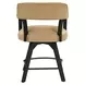 Rylie Black Swivel 24″ Counter Height Captains Chair