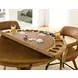 Rylie Natural 48" Round Counter Height Dining Table with Game Top