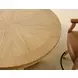 Rylie Natural 48" Round Counter Height Dining Table with Game Top