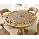 Rylie Natural 48" Round Counter Height Dining Table with Game Top